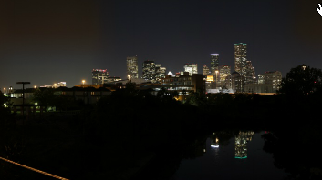 GigaPan of Houston Night Skyline Jensen St Bridge 11-28-12