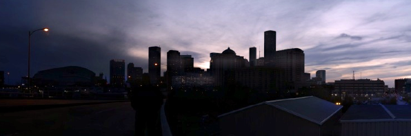 Gigapan Coldsnap Selfie Elysian Fields Viaduct Downtown Houston Skyline