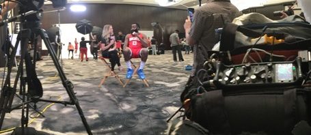 LiveU Audio Feed, NBA-TV, 2019 NBA Media Day for NBA-TV Russell Westbrook & James Harden On Playing Together,